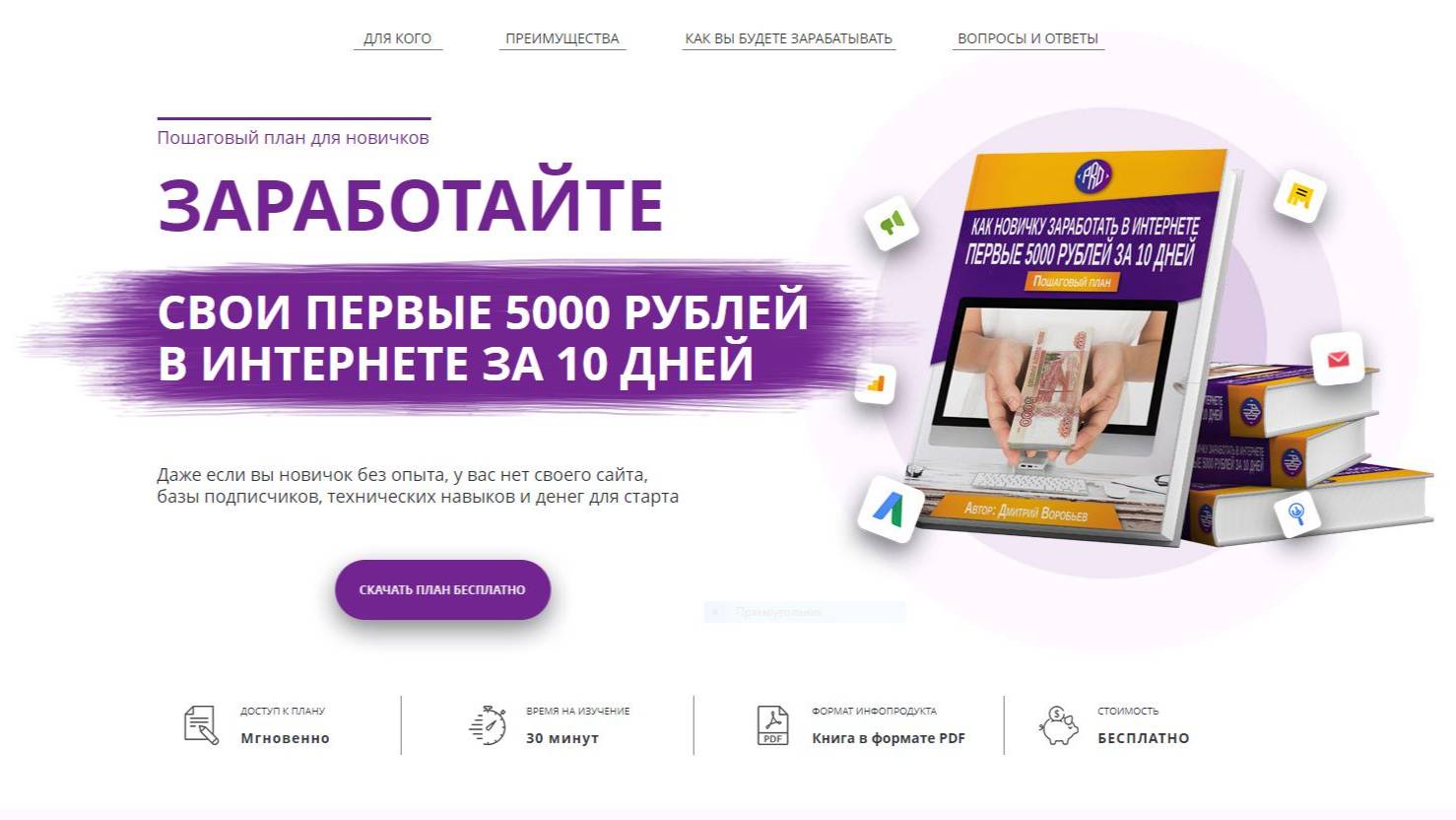 Обзор комплекта с правами перепродажи Дмитрия Воробьева