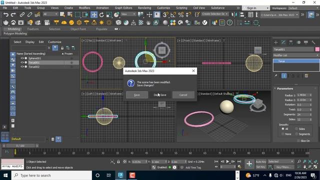 3ds Max 2023 Tools: Mirror, Array смотреть онлайн