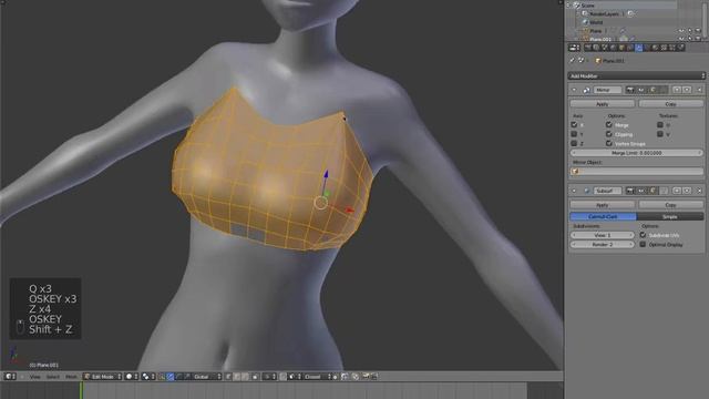 [Part 15/ 24] Blender anime character modeling tutorial - Cloth смотреть онлайн