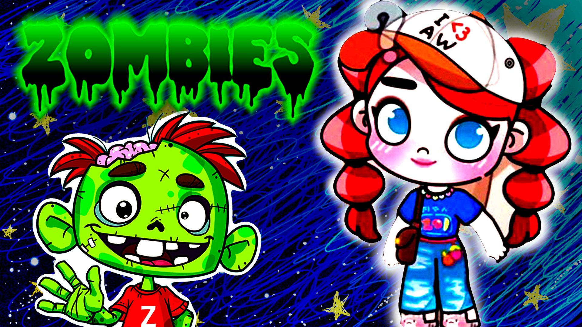 К НАМ В САД ПРОБРАЛИСЬ ЗОМБИ И ВАМПИРЫ 😱 Аватар ворлд НОВИНКА! смотреть онлайн