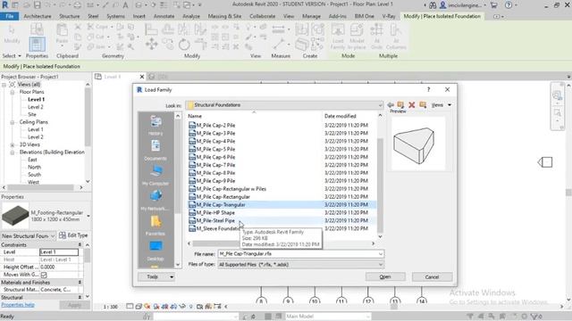 #09. How to Place a Structural Foundation/Footing In Revit. | Revit Structure For Free|. смотреть онлайн