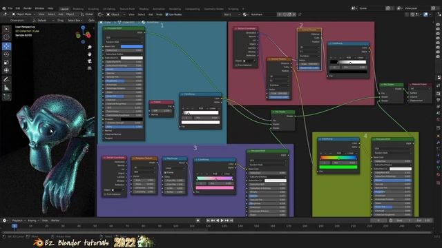 ทำ สีเหลือบ Flake Hologram Shader ด้วย Blender / Flake Hologram Shader Nodes Blender Tutorial смотреть онлайн