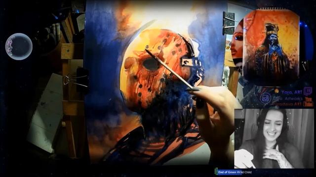 Friday the 13th (orange) \ FanArt #watercolorpainting смотреть онлайн
