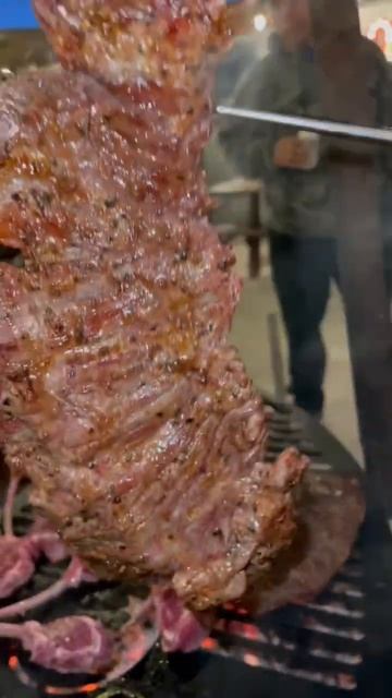 Skirt Steak Carne Asada Over Open Fire