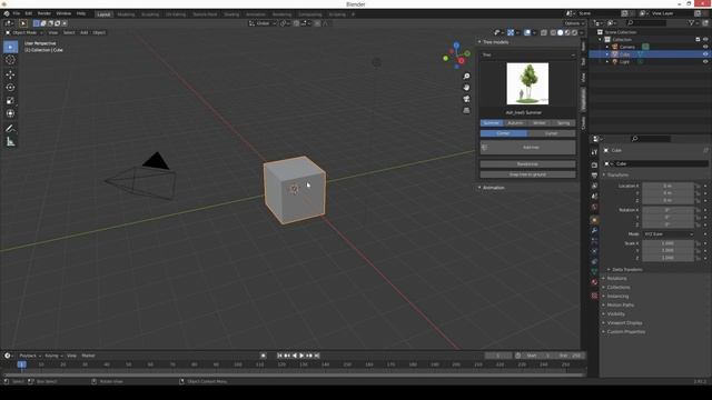 How to use 'Tree Vegetation Addon' for Blender смотреть онлайн
