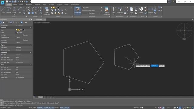 NanoCAD How To Draw Polygon смотреть онлайн
