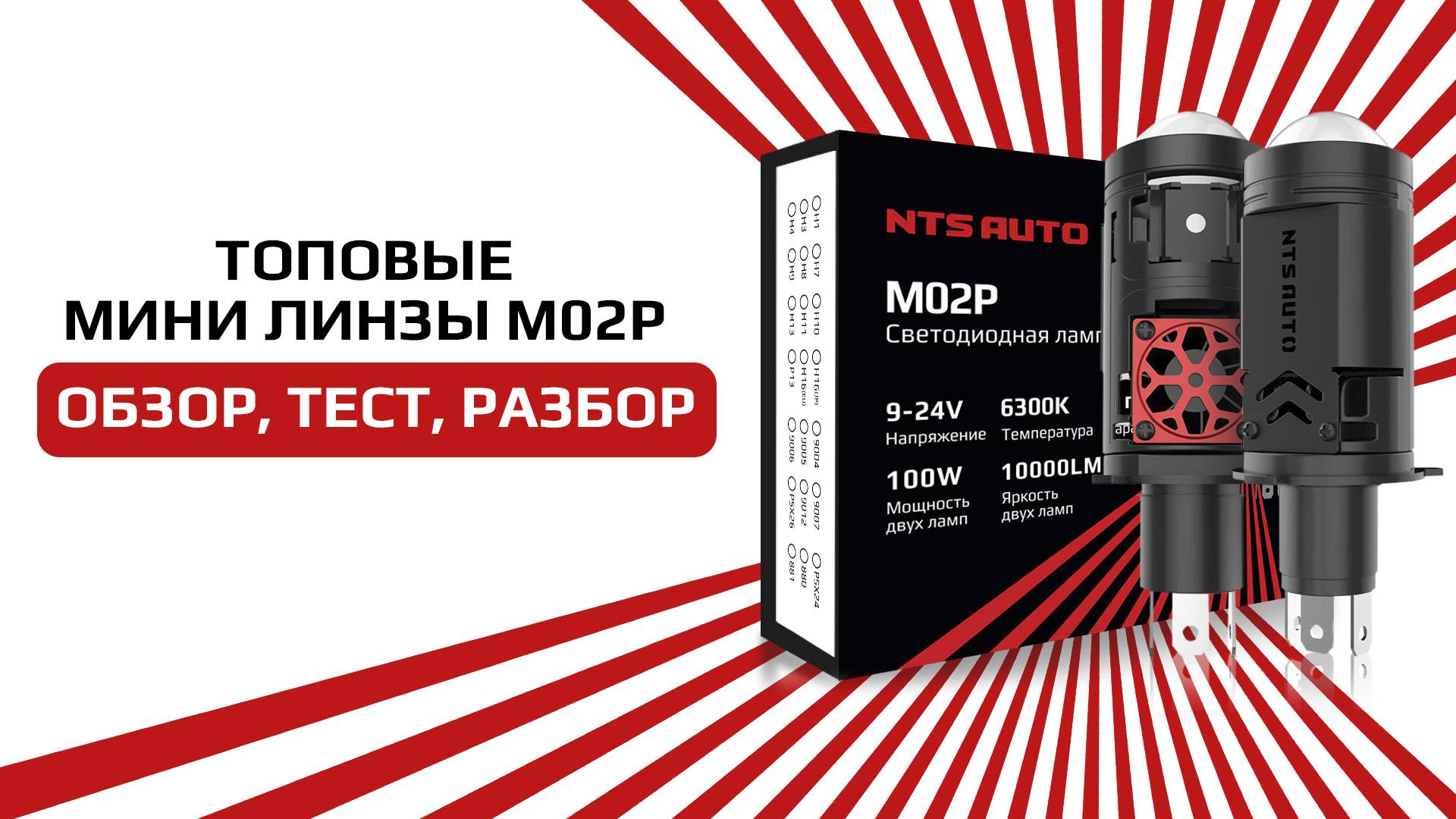 Короткий обзор на лучшую лампу-линзу 2025 года M02P с двумя чипами и шторкой дальнего света смотреть онлайн