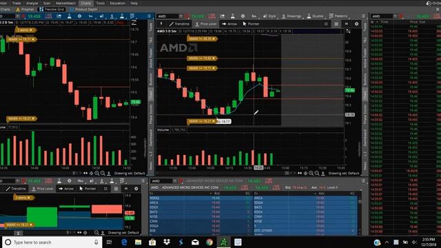 Trading $AMD IN THIS BLOODY MARKET +$630.67!! ( 12-7-18) смотреть онлайн