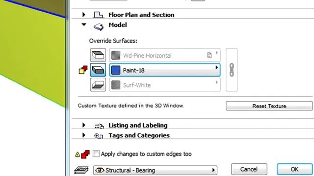 ArchiCAD 17 New Features 061 Overriding the surface settings of elements YouTube смотреть онлайн