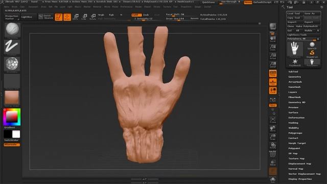 ZBRUSH Sculpting Timelapse (Detailed Hand) #alien #sculpting #zbrush смотреть онлайн