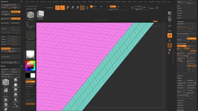 038 ZBrush 2021 Dynamic Thickness Post SubDiv and Segments смотреть онлайн