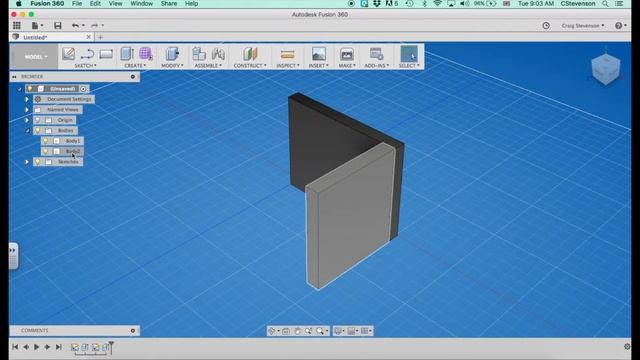 3D CAD with Fusion 360 - Keeping Bodies Separate смотреть онлайн
