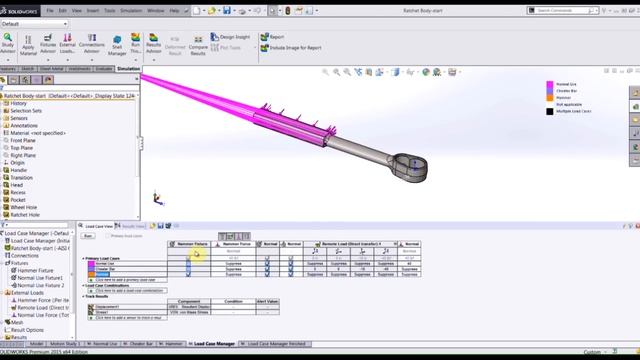SOLIDWORKS Simulation - New in 2015: Simulation Load Case Manager смотреть онлайн