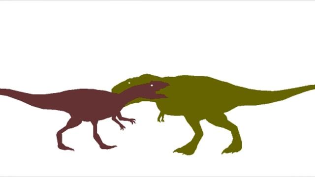Dinosaur Cartoons Battles - DinoMania. Tyrannosaurus Vs Allosaurus