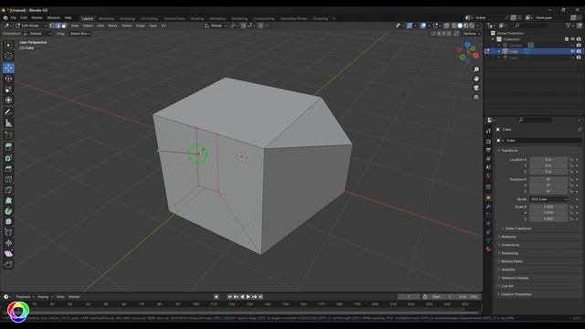 Knife Topology Tool - Modeling Tools Basics - Blender Tutorial for Beginners смотреть онлайн
