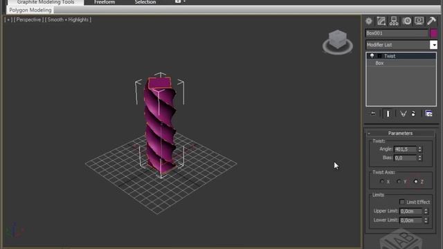 Video corso Autodesk 3ds Max 2011 - Modificatore Twist смотреть онлайн