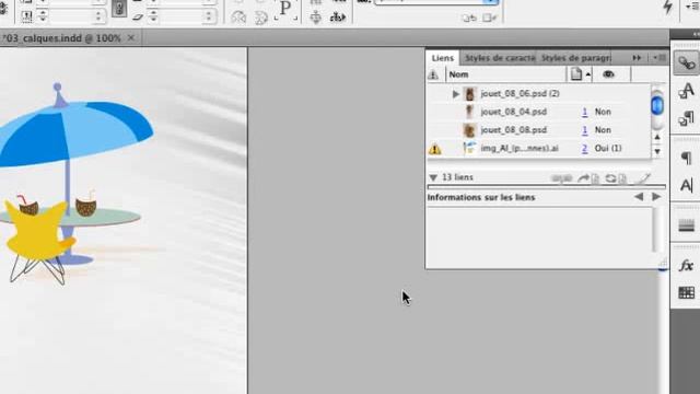Adobe InDesign CS4 : Le lien des images смотреть онлайн