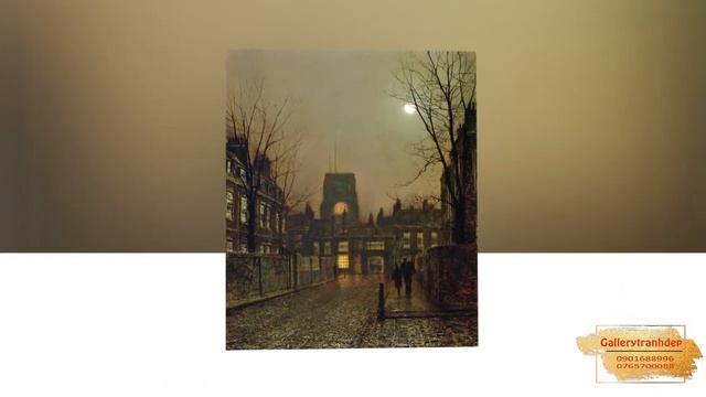 65 bức tranh phong cảnh ánh trăng tuyệt đẹp của họa sĩ John Atkinson Grimshaw смотреть онлайн