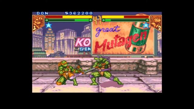 TMNT Tournament Fighters (SNES) Playthrough--Donatello (7, Hi-Speed 2) смотреть онлайн
