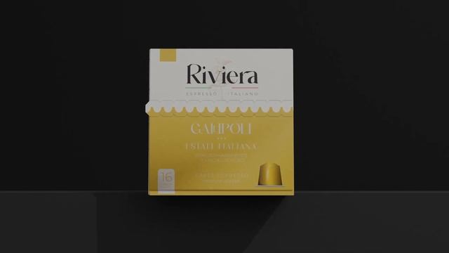 Riviera coffee capsules Packaging 3D Animation in Blender смотреть онлайн