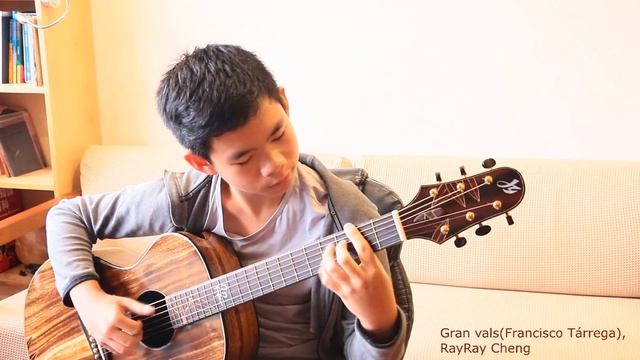 "Gran Vals"(Francisco Tárrega,fingerstyle guitar),RayRayCheng смотреть онлайн