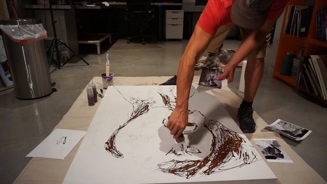 Freddie Valdez - German Shorthaired Pointer Drip Painting смотреть онлайн