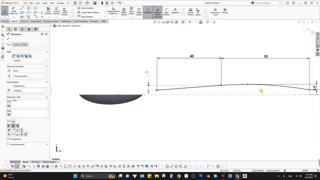 Solidworks - Surface - Spoon смотреть онлайн