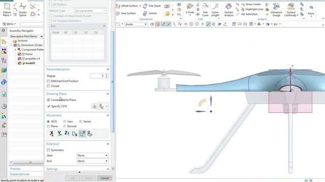 NX 10 Surface Modeling of a Drone смотреть онлайн