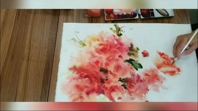 Watercolor demonstration of skills from Shirin Nematzadeh-Iran. For the Step by Step online festiva смотреть онлайн