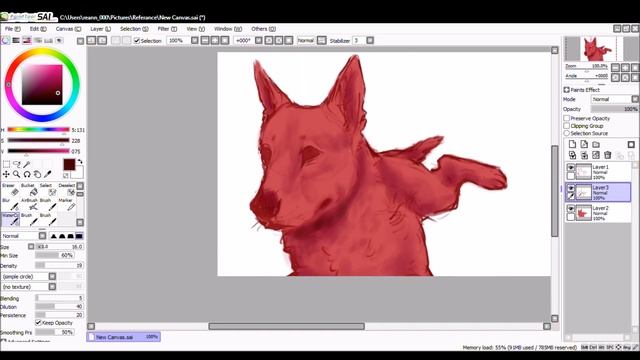 "another dimension" speed paint- Paint Tool SAI- смотреть онлайн
