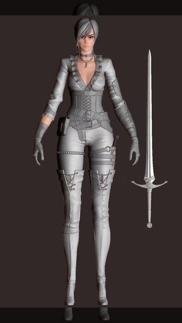 female character creation in zbrush смотреть онлайн