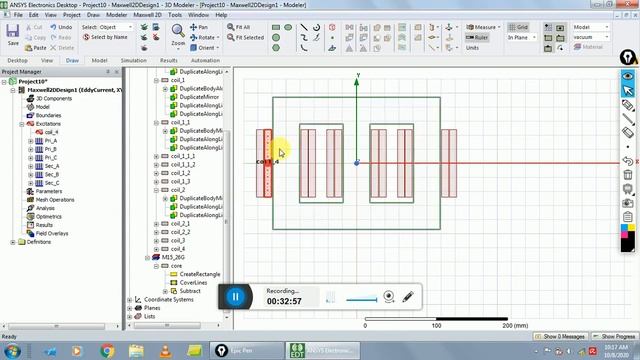 3 phase transformer analysis in Maxwell 2D (No load,full load ) by ansys electronics смотреть онлайн