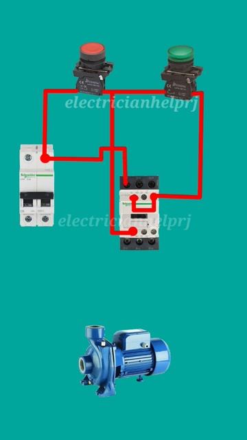 single phase motor connection with contactor@electricianhelprj смотреть онлайн