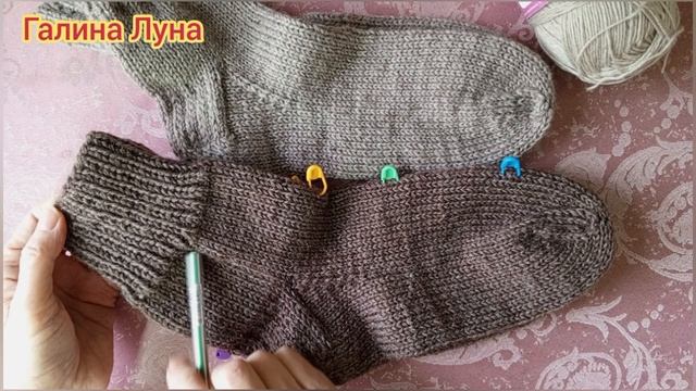 Носки из пряжи Ализе Супервош в две нити.Мои расчёты для вязания смотреть онлайн