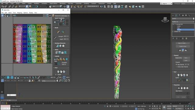 Braid Uvw mapping in Autodesk 3Ds Max смотреть онлайн