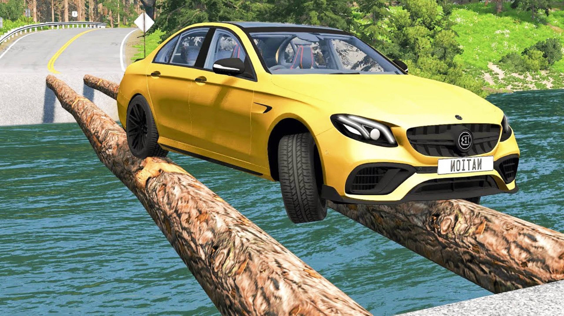 🔥Машина Vs Узкий Мост! - BeamNG.drive игра про машины