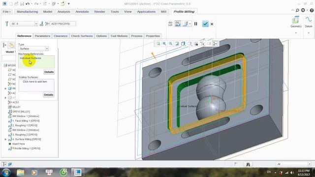 Hướng dẫn phay trên PTC CREO 3.0 смотреть онлайн
