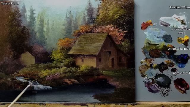 How I Paint Landscape Just By 4 Colors Oil Painting Landscape Step By Step 48 By Yasser Fayad