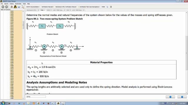 Ansys Mechanical Introductory Lecture Series LecB02: Modal analysis on spring mass system смотреть онлайн