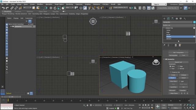 3Ds Max How To Attach Objects Tutorial смотреть онлайн