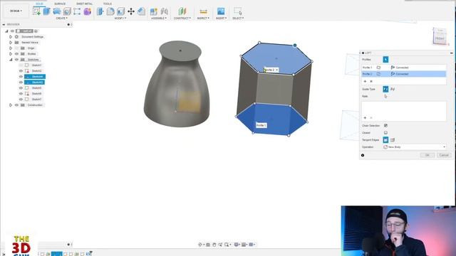 Loft Tutorial in Fusion 360 смотреть онлайн