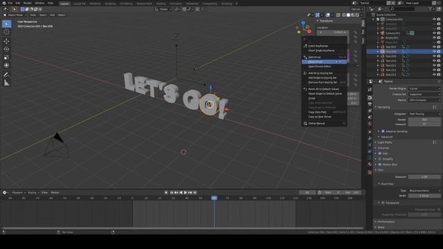 Blender Motion Graphics - Drivers e Empty - Tutorial animação de texto смотреть онлайн