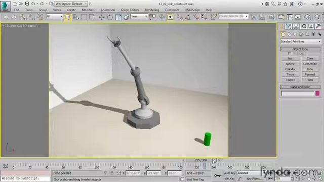 3ds Max 2015 Essential Training #108 link constraint смотреть онлайн