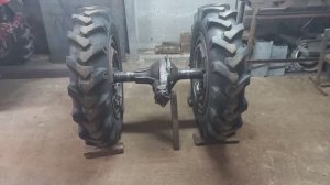 Минитрактор классика 4х2. Укорачиваю волговский мост.