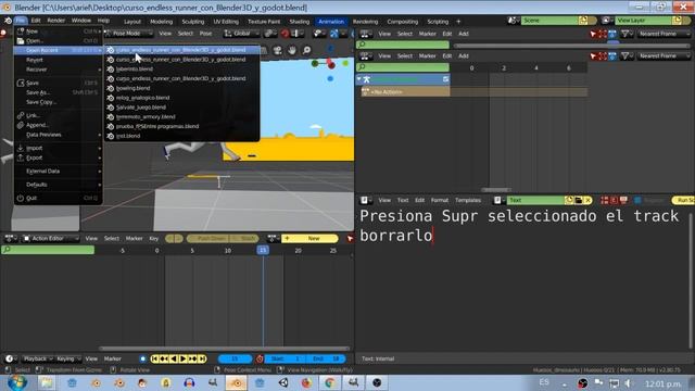 Blender 2.8 borrar acciones del NONLINEALEDITOR. "delete actions" смотреть онлайн