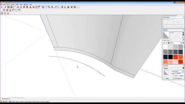 Curverd Panel in Sketchup смотреть онлайн