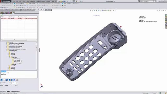 SOLIDWORKS Plastics - Using Batch Manager to Run Multiple Studies смотреть онлайн