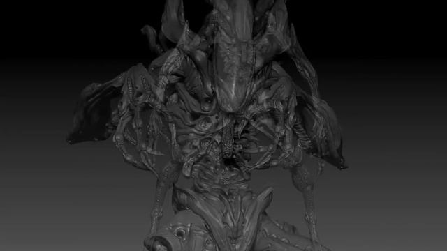 john giang xenomorph sculpt for alien visions book смотреть онлайн