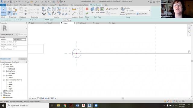 Revit - 2 Families - Sweep Objects смотреть онлайн