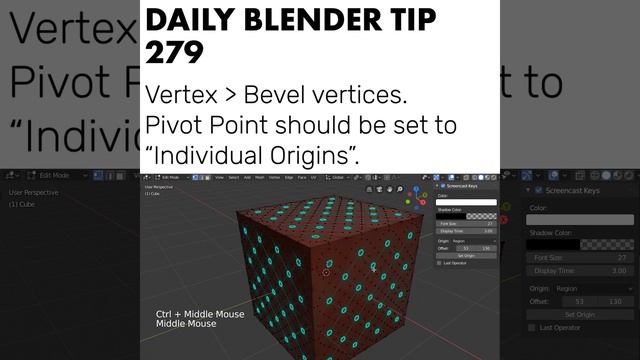 Daily Blender Tip 279 - Model Diamond Tufting patterns on a cube (Blender 2.8) смотреть онлайн
